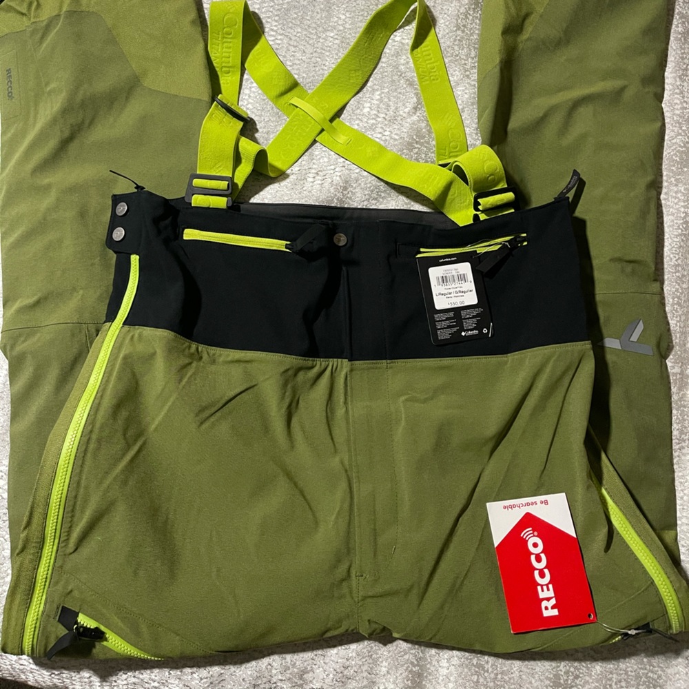 NWT-Columbia Powder Chute Ski Bibs